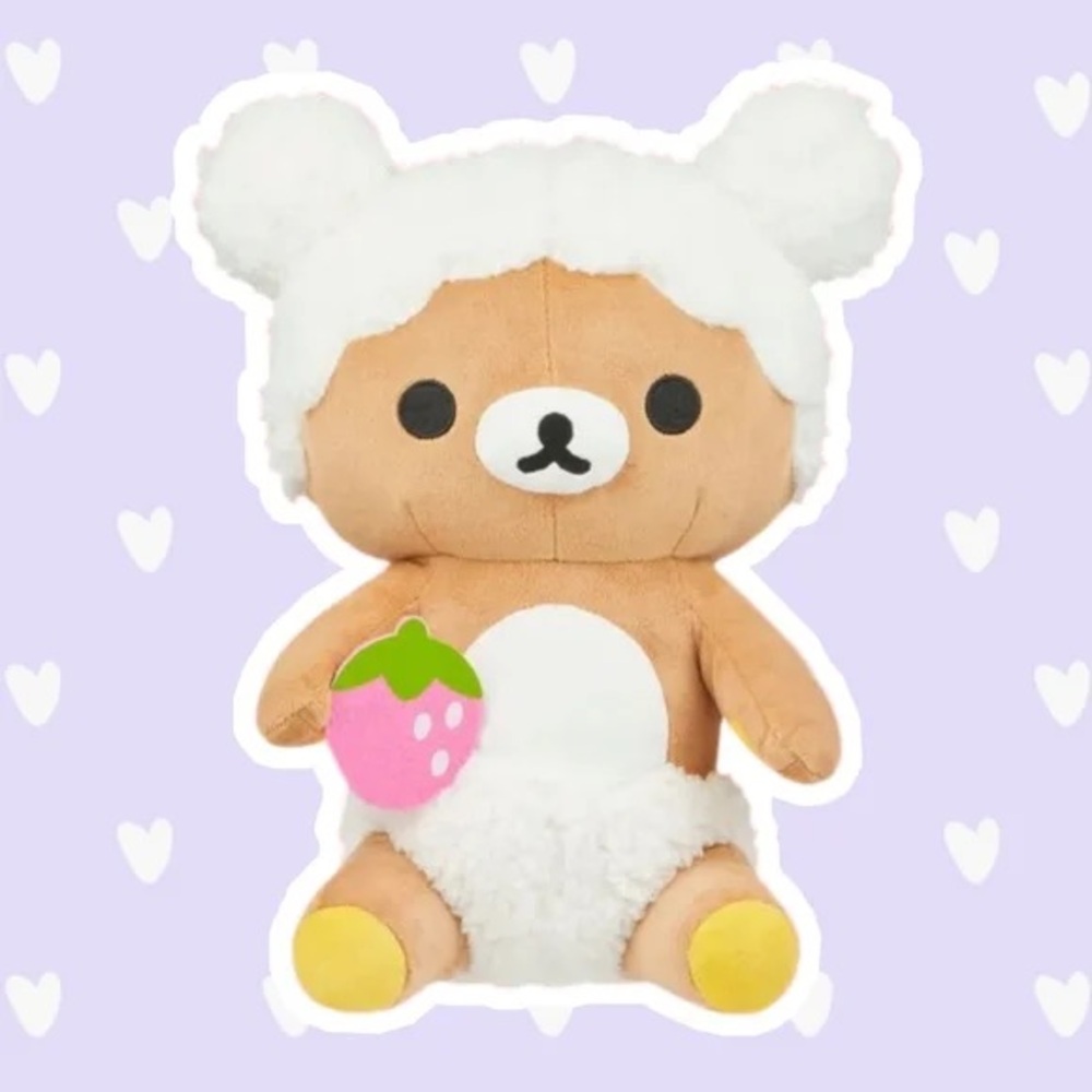Rilakkuma Bubble Bath with Strawberry Licensed Plush 16”